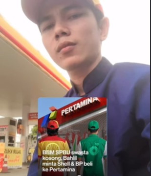 Pegawai Shell viral di medsos. (instagram)